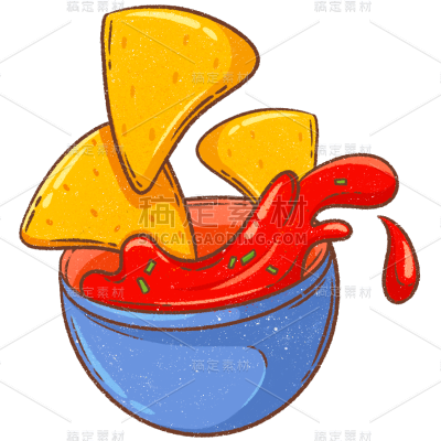 卡通手绘食物插画