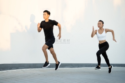 健身系列实景感户外运动健身