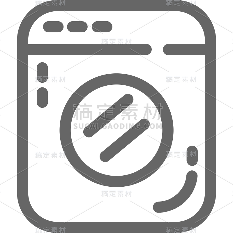 ICON-电器icon-SVG-洗衣机