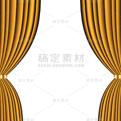 手绘-舞台幕布装饰贴纸10