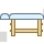 Wooden massage table