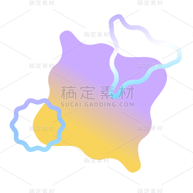 渐变几何装饰贴纸-SVG5