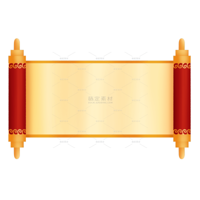 3D喜庆元宵节卷轴节日元素5