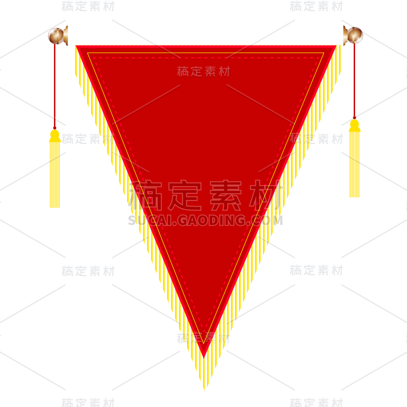 扁平-矢量喜庆锦旗元素贴纸1