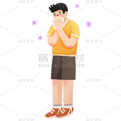 扁平风-世界哮喘日元素