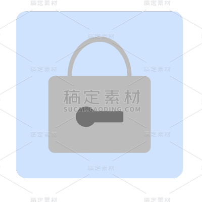 ICON-扁平简约APPicon-加锁