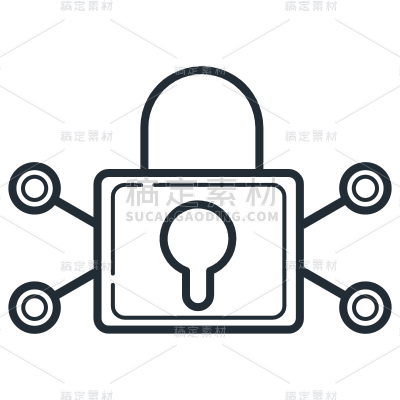 矢量-网络安全元素贴纸5