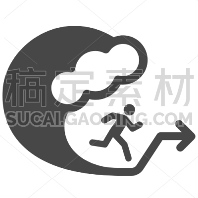 Man Escapeing