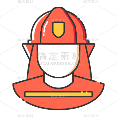 MBE风icon-消防元素4-消防员