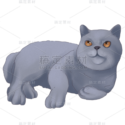 手绘可爱猫咪动物元素贴纸