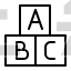 alphabet block