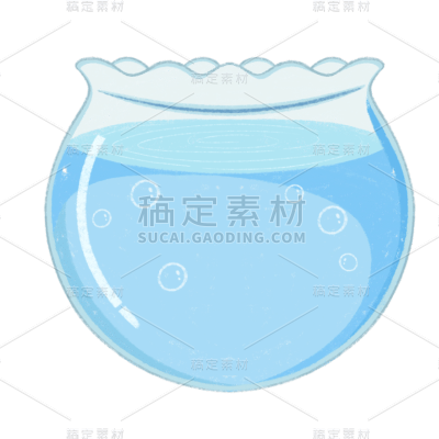 手绘-宠物用品贴纸套系-鱼缸