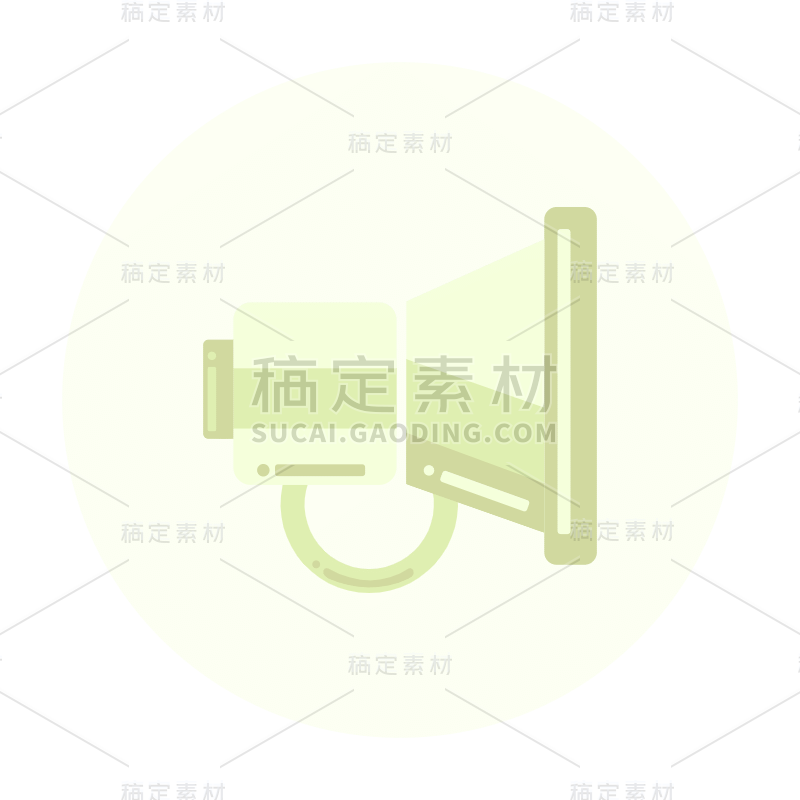 SVG-喇叭图标面性icon元素贴纸