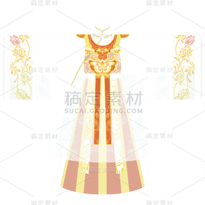 中国风-国潮汉服服饰单品贴纸8