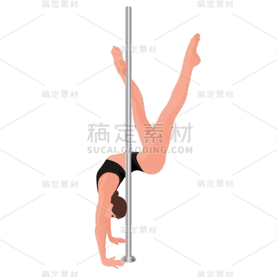 扁平-舞蹈元素贴纸-舞蹈者