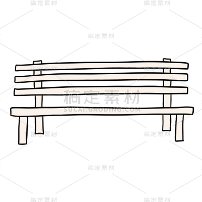 手绘-玩水儿童元素贴纸椅子