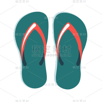 SVG-旅行类-人字拖