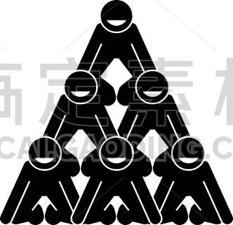 building human pyramid