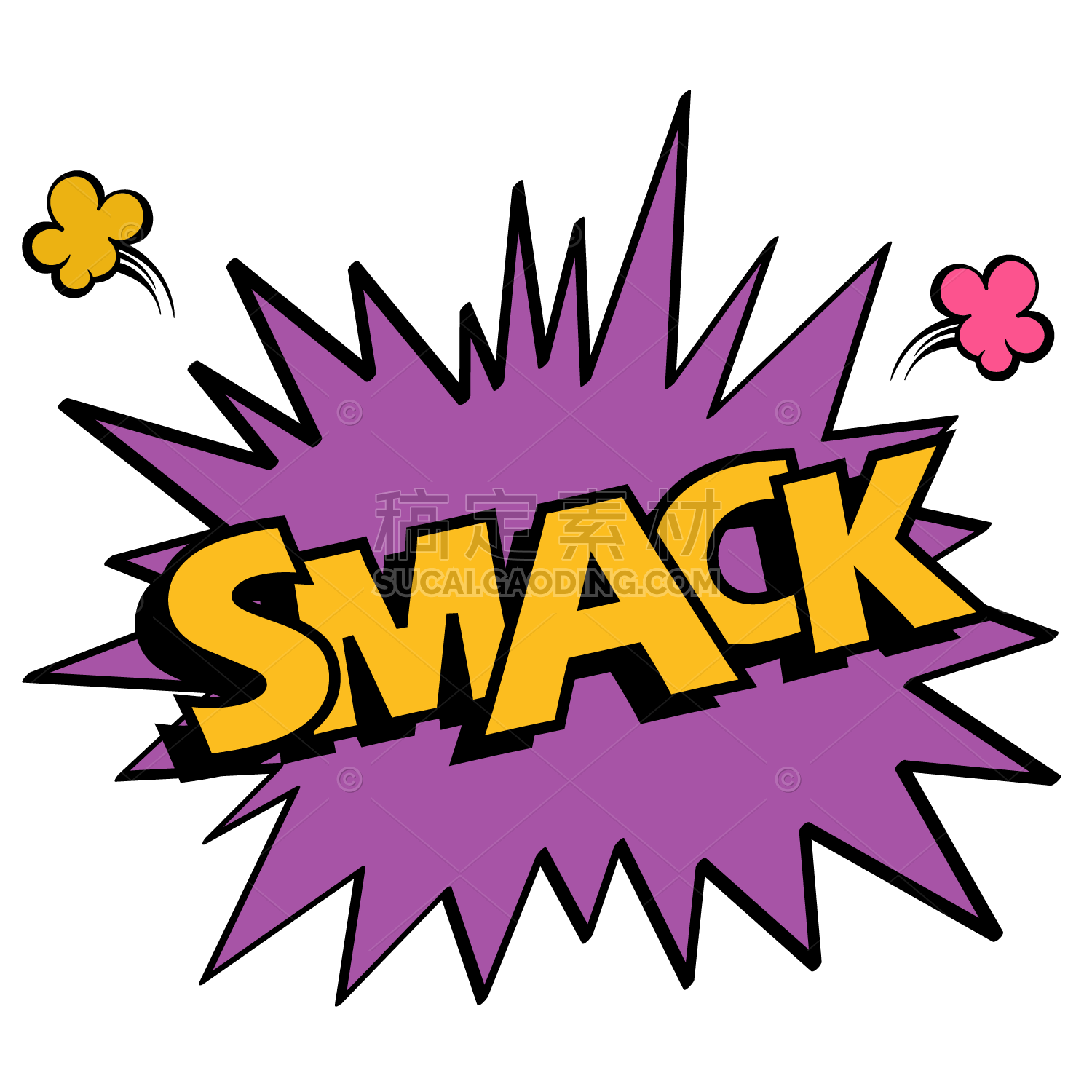 Comic Style Text Sticker