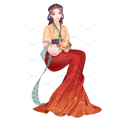 高质量古风人物插画