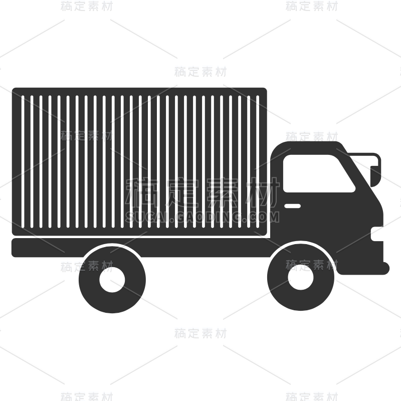 SVG-简约交通工具面性icon元素贴纸