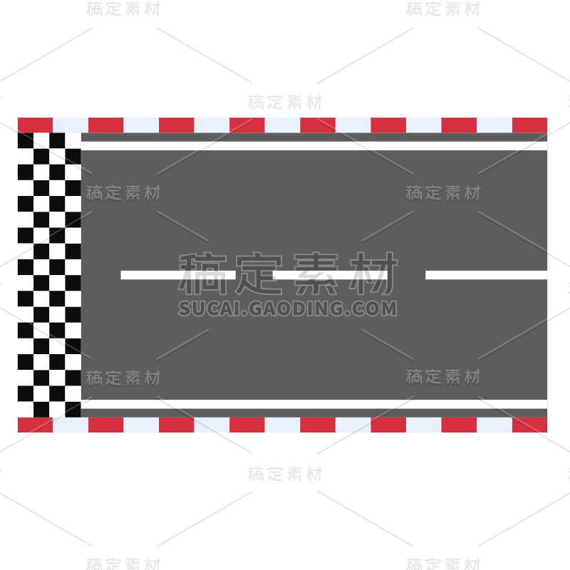 矢量风-扁平体育运动-赛道