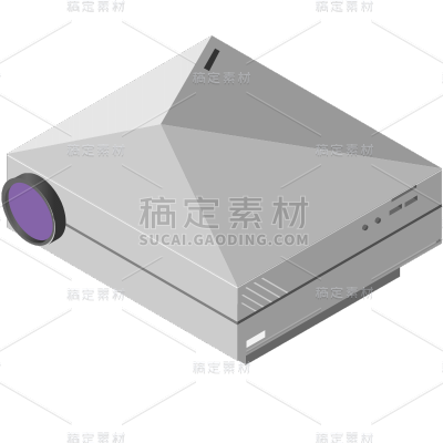 2.5D-办公用品贴纸-SVG-投影仪