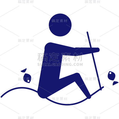 简约风-奥运人物主题划水
