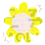 夏天向日葵可爱手绘动态贴纸