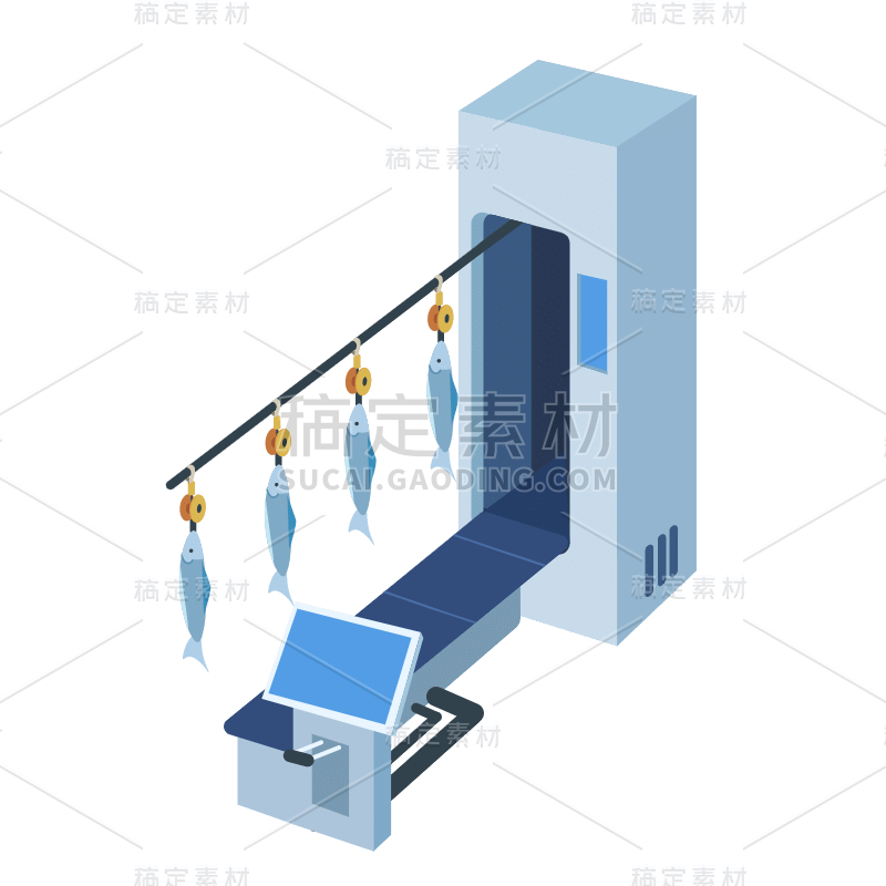 2.5D-渔业元素常规贴纸