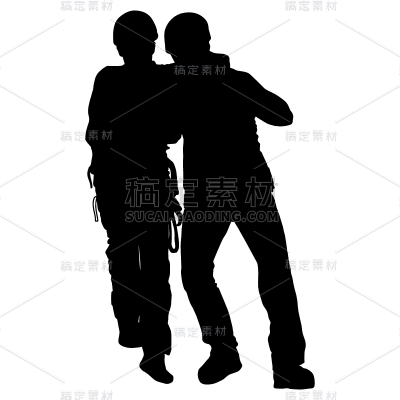 SVG-救援人物元素贴纸