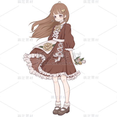 手绘小女孩洛丽塔人物5