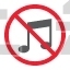 No music