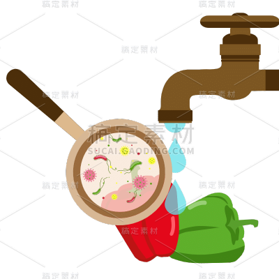 扁平-食品卫生元素医疗贴纸-SVG7