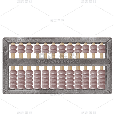 手绘-复古风家具贴纸套系-算盘
