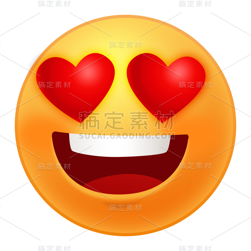 简约花痴emoji表情包