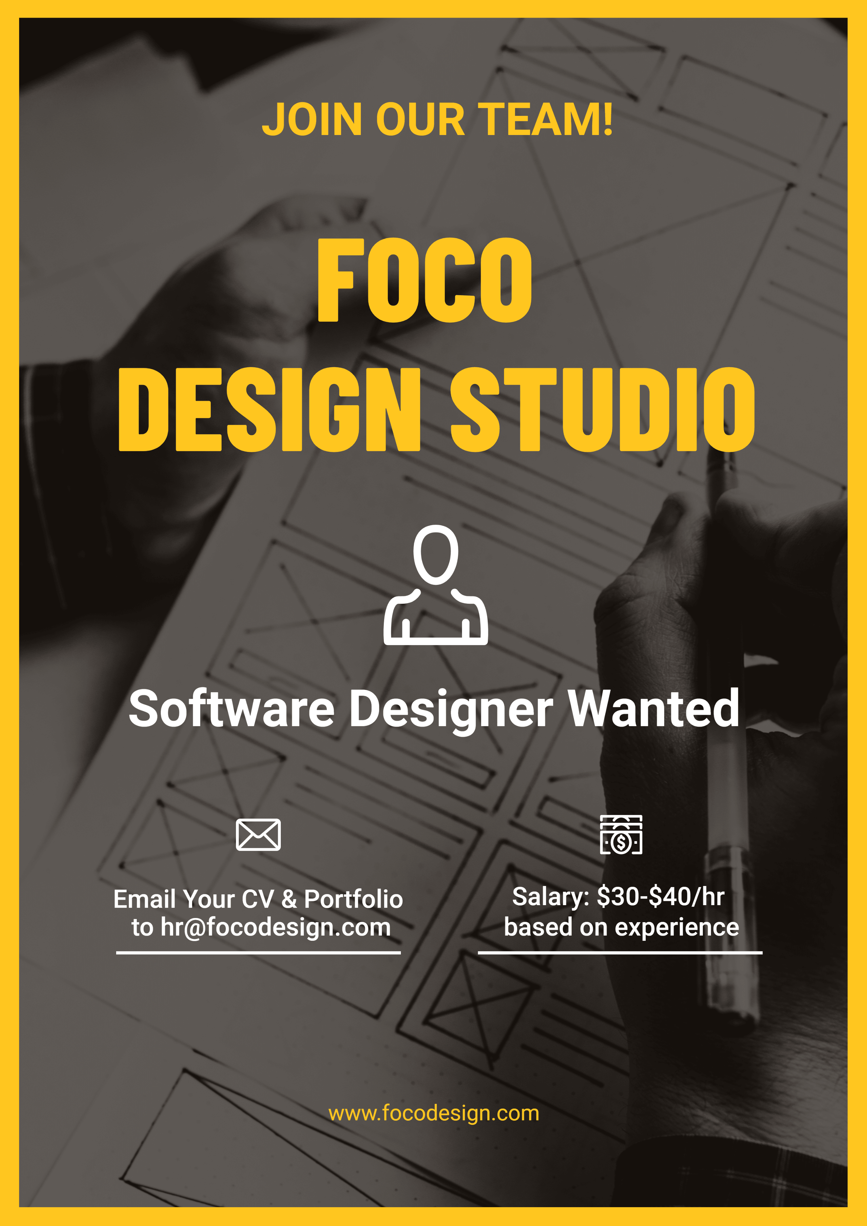 Design Studio Hiring Advertisement Soft Designer Wanted LinkedIn PostL