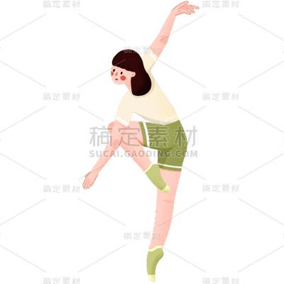 手绘风-跳舞小人