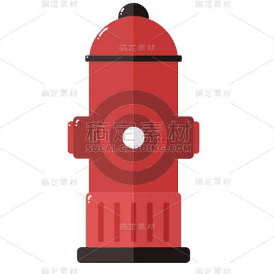 手绘-安全主题贴纸套系-SVG-消防栓