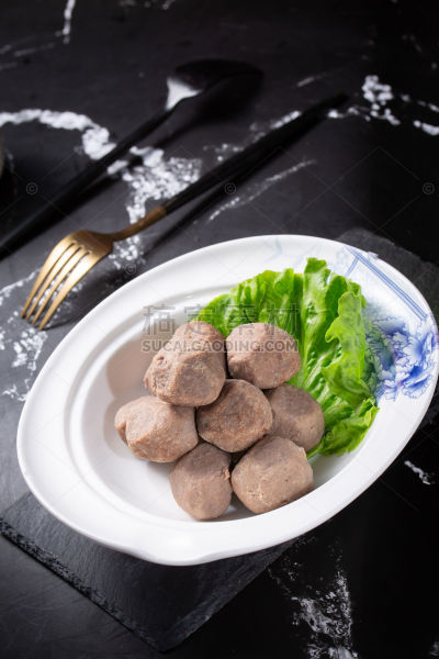 美食系列写实火锅食材牛肉丸