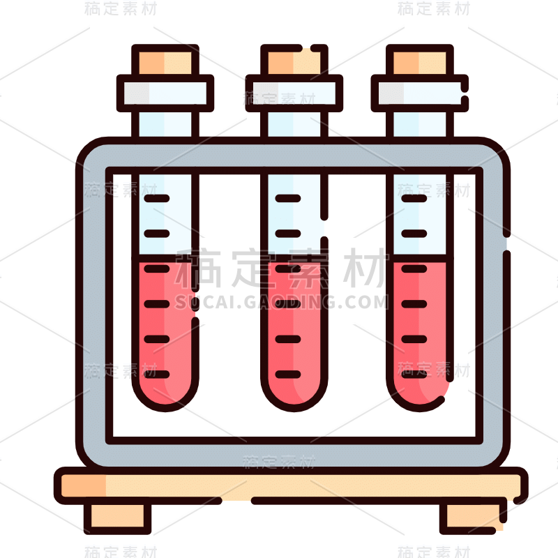 MBE风-医疗元素贴纸-SVG-试管