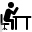 Thinking, Man, Working, Sitting, Side, View, Office