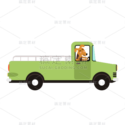 SVG-儿童插画游戏车贴纸