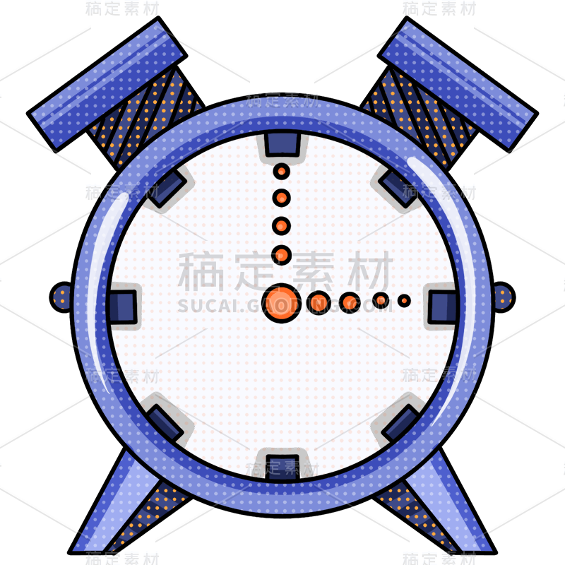 手绘-卡通钟表家居用品贴纸4