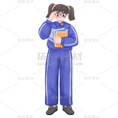 手绘-学生元素