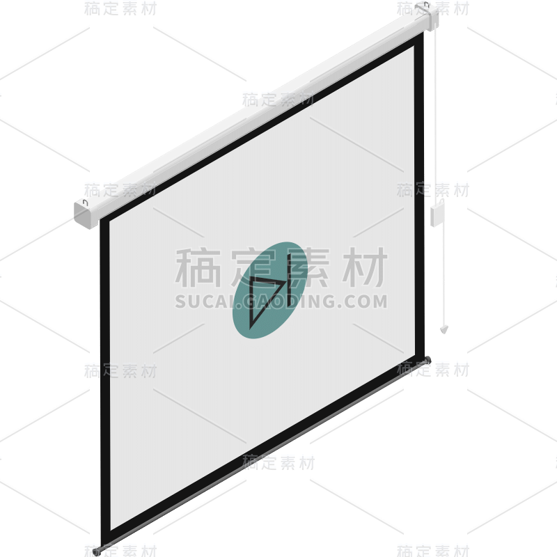 2.5D-办公用品贴纸-SVG-投影幕布