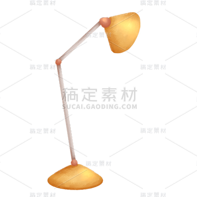 卡通插画-居家装饰元素-落地台灯