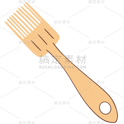 手绘-烘焙用品家居贴纸-刷子