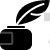 Quill with ink