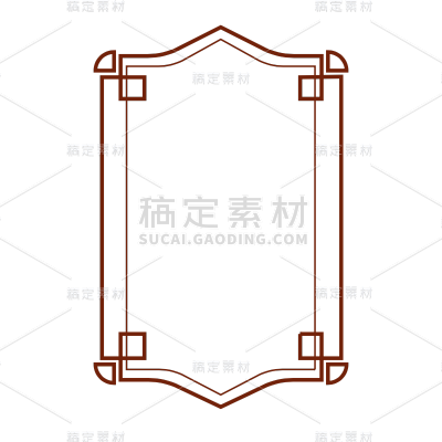 扁平中国风传统边框元素1